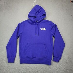 The North Face Hoodie Mens Small Blue Pullover Outdoor Logo Gorpcore Hiking